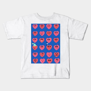 Heart emojis Kids T-Shirt